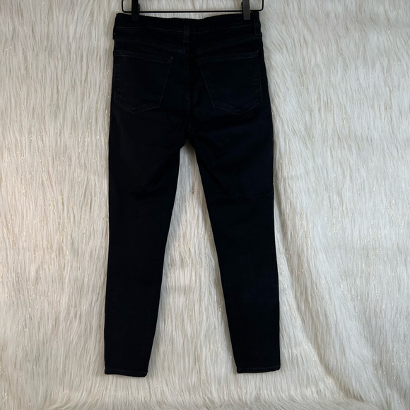 J.crew Womens Mercantile J5498 Straight Leg Jean Black Pockets Mid Rise Denim 28 - Picture 4 of 11